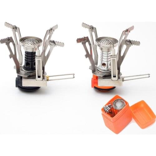Mini Camping Gas Stove Folding Outdoor Tourism Gas Stove Portable Furnace Cooking Picnic Split Stoves Cooker Burners Gas Burner
