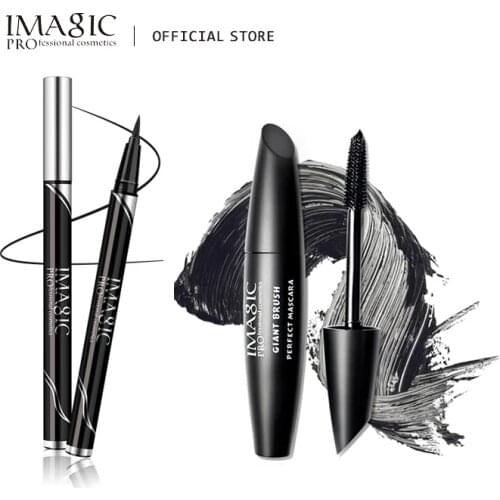 IMAGIC Eye Combination Mascara Thick Waterproof Long-Lasting Curlingwaterproof And Non-smudged Long-lasting Black Eyeliner
