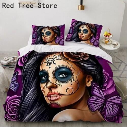 3D Print Witch Design Duvet Cover Set Queen King Double Bed 200*200 Comforter Adults Couple Bedding Set Home Decor High Quality