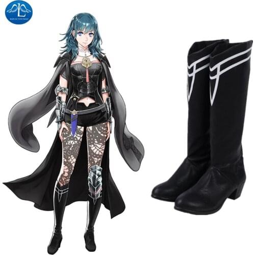 Manluyunxiao High Boots Fire Emblem Cosplay Halloween Costume For Women Adult ThreeHouses Byleth Beres Anime Shoes