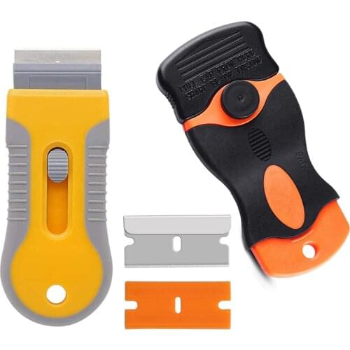 Multi-purpose Mini Razor Scraper Blade Car Sticker Window Tint Decal Paint Remover Film Glue Squeegee Cleaner Removing Tool