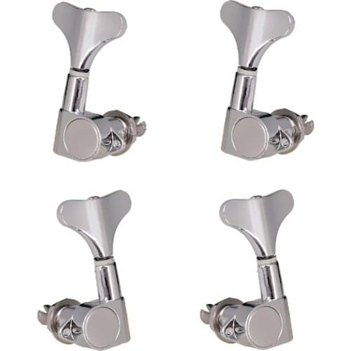 A set Silver bass guitar strings Tuning Peg Keys Tuners Guitar Parts 4R / 4L / 2R2L guitar accessories parts Musical instrument