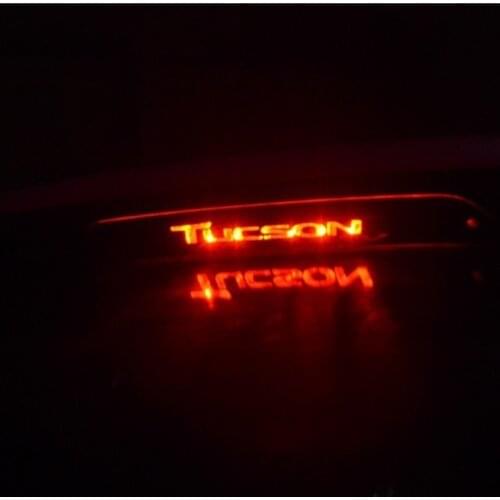Car high brake light decoration stickers modified special stainless steel For Hyundai Tucson 2015-2018 Accessories CarStyling