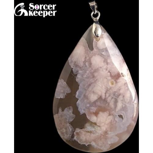 Real Female Natural Bijoux Femme Choker Necklaces Pendants Hand Made Cherry Blossoms Agates Stone Beads For Jewelry Making BF051