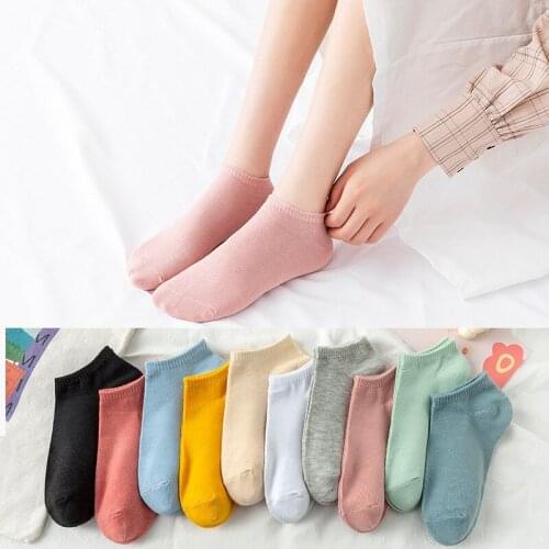 Womens Socks Korean Version Female Boat Summer Thin Light Mouth Pure Color Invisible
