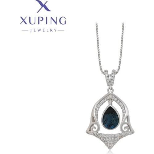 Xuping Jewelry Fashion Elegant Pendant Necklaces with Luxury Romantic Crystals for Ladies Gifts 40237
