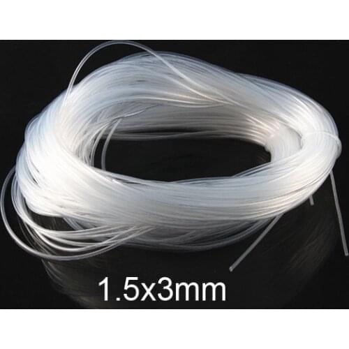 1.5x3mm 1.5mm 3mm Transparent silica gel tube food grade silicone tube lucency silicon hose FDA tasteless capillary tubing