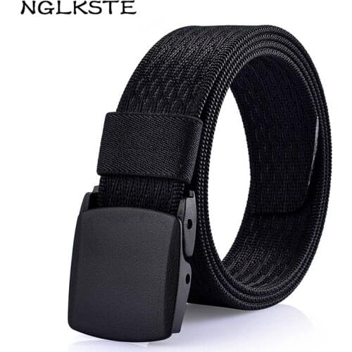 NGLKSTE Mens military nylon belts resin buckle outdoor tactics belt jeans belts with high quality Unisex belt canvas LBQ031
