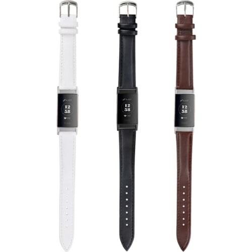 Luxury Genuine Leather Wrist Strap for Fitbit Charge 4 Watch Replacement Wristband Bracelet for Fitbit Charge 3 Band Accessories