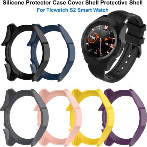 Silicone Protector Case Cover Shell Protective Shell For Ticwatch S2 Smart Watch