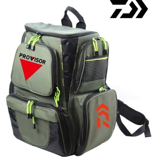 Daiwa Fishing Bag Large Capacity 25L Multifunctional Backpack 45*41*26cm Outdoor Sport Hiking Waterproof Fishing Tackle Bag F95