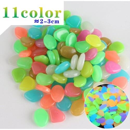 50-500pcs Luminous Stones Rocks for Walkways Garden Path Patio Lawn Garden Yard Decor Luminous Stones Outdoor Luminous Pebbles