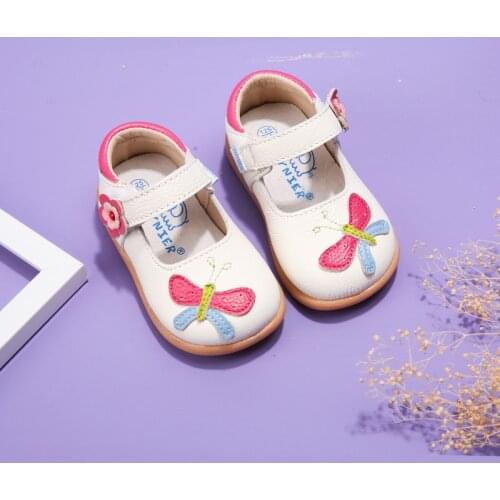 Spring new 1-2-3-5 years old baby breathable toddler shoes female baby soft bottom shoes cartoon butterfly princess shoes