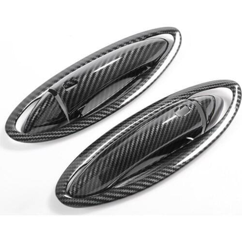 Carbon Fiber Printed Car Exterior Door Handle Cover Outer Bowls for Chevrolet Cruze 2015 2016 2017 2018 Styling Accessories