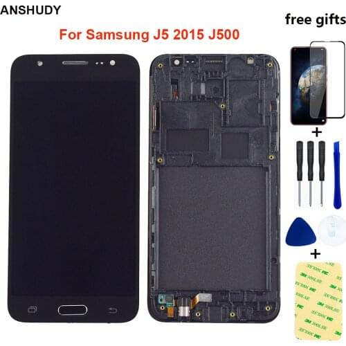 LCD For Samsung J5 2015 LCD Screen J500F J500FN LCD J500M J500H LCD Display Touch Screen Digitizer Assembly Frame Adjustable