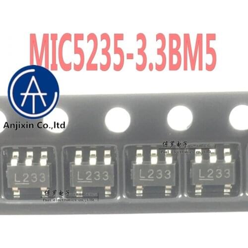 10pcs 100% orginal and new voltage regulator MIC5235-3.3BM5 MIC5235-3.3YM5 silk screen L233 real stock