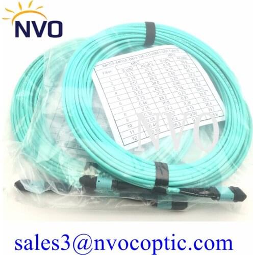 20Meter OM3 MPO Optical Fiber Patch cord 50/125 Multimode UPC Jumper Female Connector 12 Cores Patch Cord Type A Type B Type
