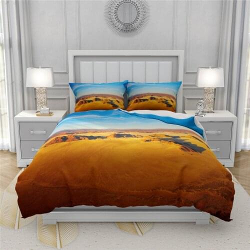 Desert Scenery 3D Duvet Cover Set For Single Double Bed Natural Landscape Bed Set Twin Full Queen King Size Bed Cover Pillowcase