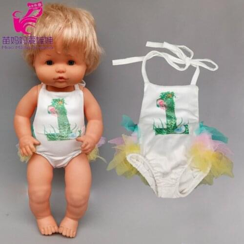 40 cm baby doll bikini for 42cm Nenuco Ropa y su Hermanita 16 inch baby doll swimming clothes