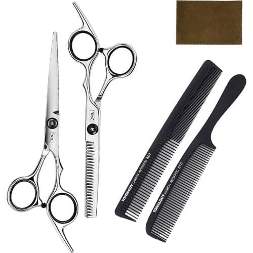 6“ 17cm 440C Professional hairdressing scissors Thinning Scissors stainless steel Scissors for barber shop Suit