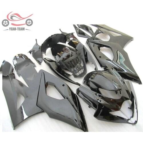 Free Custom Injection fairings kit for Suzuki GSXR 1000 K5 2005 2006 full black motorcycle Chinese fairing parts GSXR1000 05 06