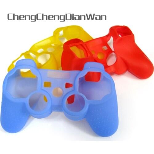 ChengChengDianWan 20pcs/lot colorful choosed Silicone Skin Case Cover for PS3 Game Controller