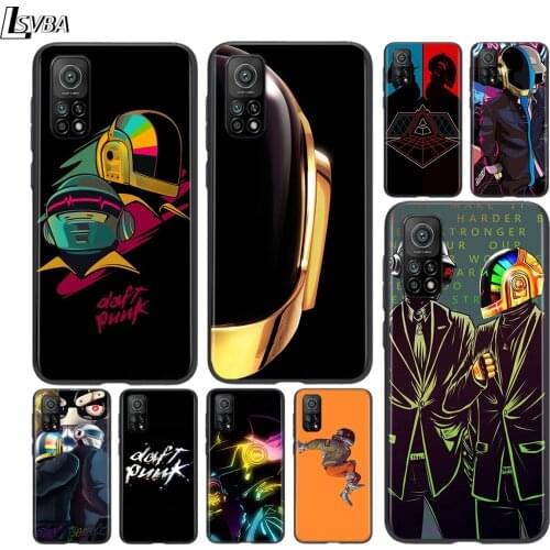 Anime Daft Punk For Xiaomi Mi Poco F1 F2 X2 X3 M2 M3 Pro NFC 10T Pro Lite Note 10 Pro Mix 3 6 5 Black Phone Case