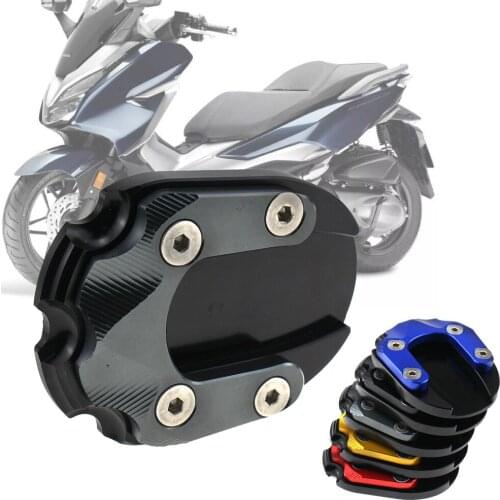 For HONDA Forza 300 2018 2019 Kickstand Side Stand Extension Enlarger Pad CNC Aluminum Motorcycle Parts