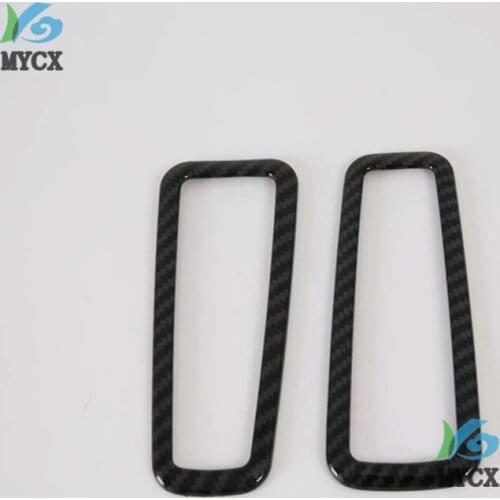 For Hyundai Tucson 2019 2020 Car Styling ABS Carbon Fiber Interior Rear Reading Light Lamp Cover Trim 2pcs Accessories