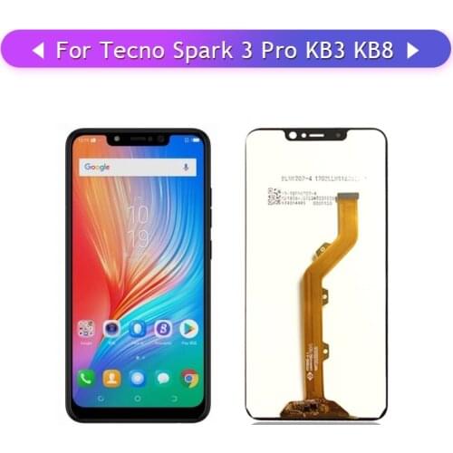 For Tecno Spark 3 Pro KB3 KB8 full LCD display complete touch screen