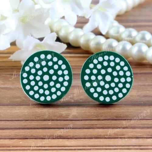 16mm pastel tribal Round High Quality Painted Wood Laser Cut Cabochon to make Rings, Earrings, Bobby pin,Necklaces, Bracelets