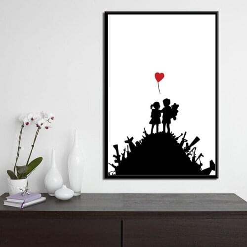 Canvas Oil Painting Hot Graffiti Modern Art Street Banksy Painting Animal Poster Prints Art Wall Pictures Living Room Home Decor