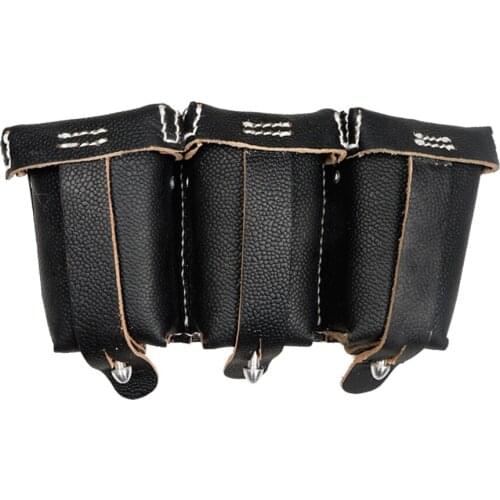 WWII WW2 Army 98 Magazine Pouch Leather Ammo Pouch Mause Triple 1 piece