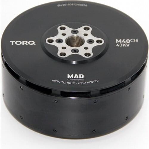 MAD M40 C30 PRO 43KV high thrust and powerful brushless drone motor for agriculture multirotor with 47X13.1 IN PROP