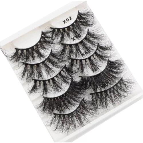 TDANCE 25MM Mink Eyelashes Fluffy Fake Lashes Dramatic Whispy Long Eyelash Makeup Wholesale Wispy Lashes Maquillage Faux Cils