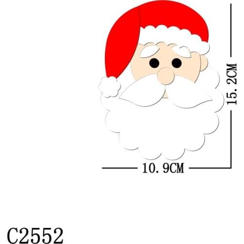 New Santa Claus Wooden die Scrapbooking C2552 Cutting Dies Multiple sizes