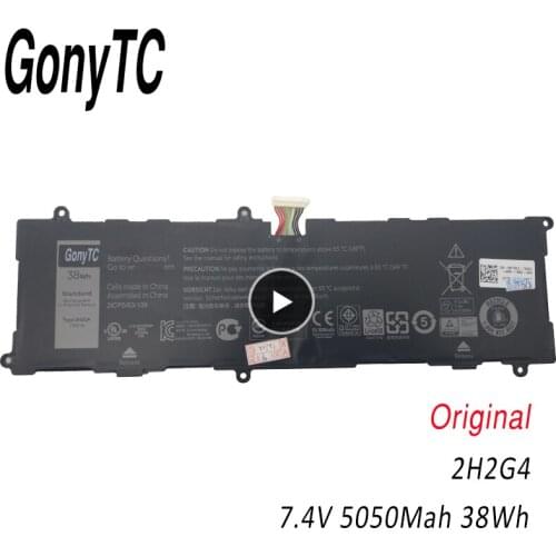 GONYTC Genuine New 2H2G4 Original Laptop Battery For DELL Venue 11 Pro 7140 21CP5/63/105 2217-2548