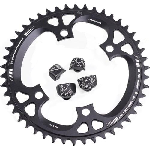 Fouriers Single Chainring BCD110 110mm 42t 46t Narrow Wide Teeth Fit 105 R5800 Ultegra R6800 12s Folding Road Bike Chainwheel
