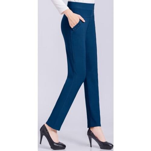 Slim Casual Women Rotary Diamond High Waist Pants Ankle-Length Sweatpants Joggers Ladies Clothing Gothic Running Pants black red