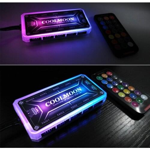 COOLMOON RGB Remote Controller DC12V 5A LED Color Intelligent Controller Dropshipping