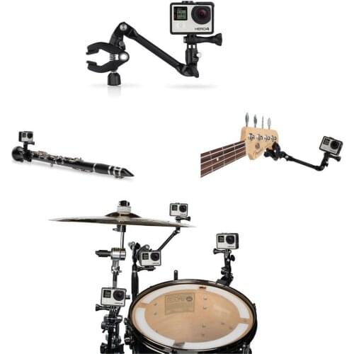 The Jam Adjustable Instrument Guitar Music fash Mount For GoPro 4 HERO models XIAOMI SJCAM
