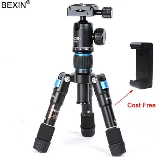 BEXIN Camera Travel Professional Photography Smartphone Fishing Tripod ball head Mini Tripod Holder for Phone Camera