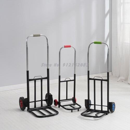 Folding Luggage Car Heavy King Trolley Handling Shopping Trailer Portable Goods Trolley Small Trolley Trolley