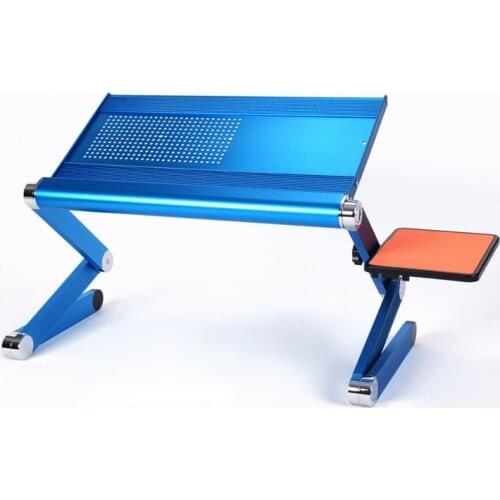Folding table Portable Mini Magical Computer Desk With Mouse Board Laptop bed Table For Sofa/Bed/Outdoor Travel Aluminum Alloy