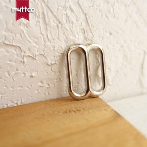 DIY dog collar For 20mm Webbing silvery Adjustable Buckles Loops DIY Straps Bag accessory high quality Plated Metal BZK-001