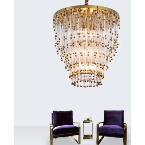 Postmodern minimalist restaurant living room chandelier Nordic atmosphere creative personality designer model room art hanging