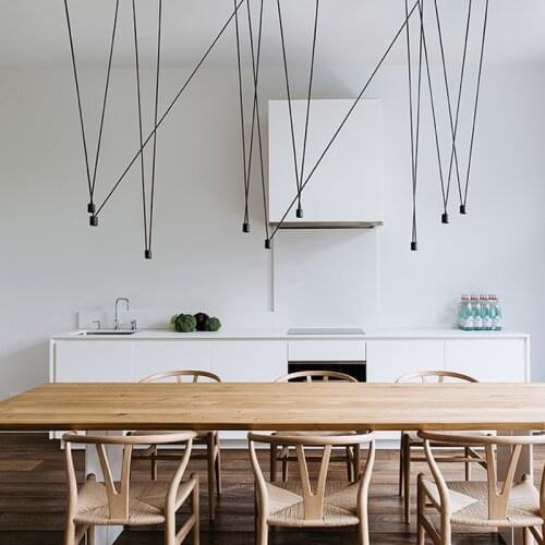 Nordic Modern Pendant Light DIY Line Geometric For Living Room Bedroom Dining Room Study Pendant Lights Kitchen Lights Hanging