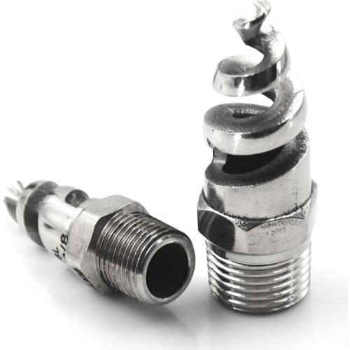 1/4" 3/8" 1/2" 3/4" 316 Stainless Steel Spray Sprinkler Head Spiral Cone Atomization Nozzle Spray Sprinkler Head