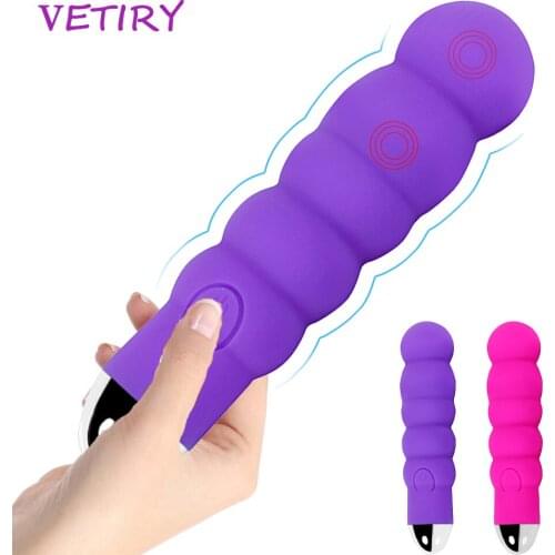 VETIRY Dildo Vibrator USB Charging G Spot Vibrator AV Stick Magic Wand Anal Plug Clitoris Vagina Stimulator Sex Toys for Women