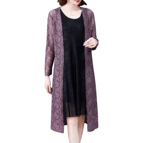 Womens Summer Beach Solid Blouses Kimono Cardigan Lace Cover Up Long Shirts Female Fashion Air Conditioning Top Plus Size 4XL